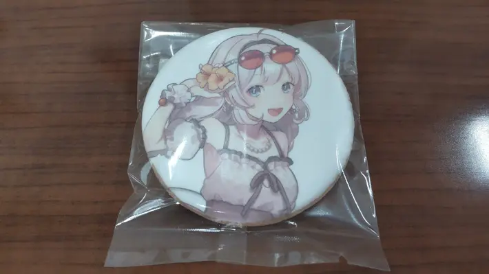 水着姿の紲星あかりアイシングクッキー(チェリ子氏)