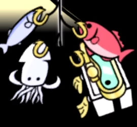 つりっくま、釣られたテレビちゃん